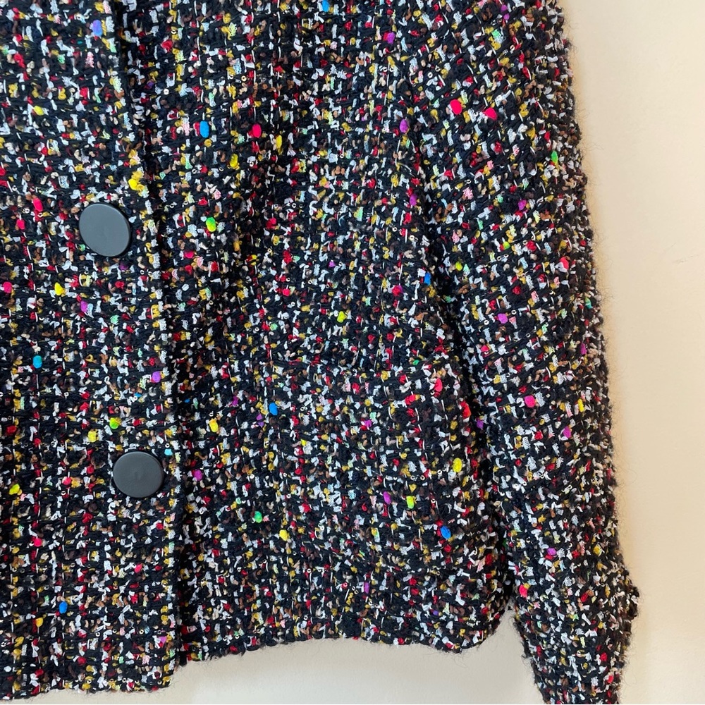 Escada Wool Blend Multi-Color Button Down Jacket … - image 4